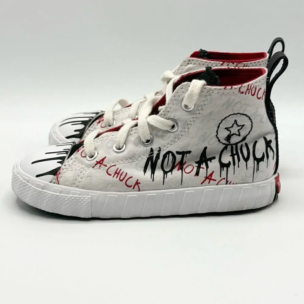 Converse Not A Chuck Paint Drip Hi Top Sneakers - Kids US 10